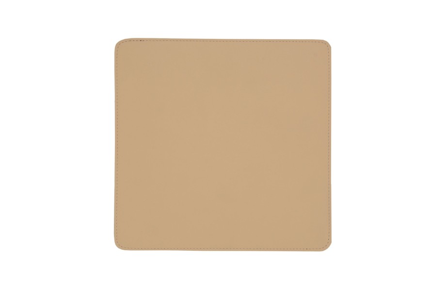 Hot Frandi Tapis Souris En Cuir-Beige