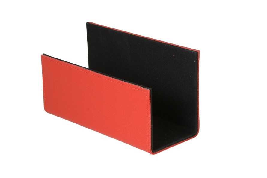 New Frandi Porte Lettres En Cuir-Rouge