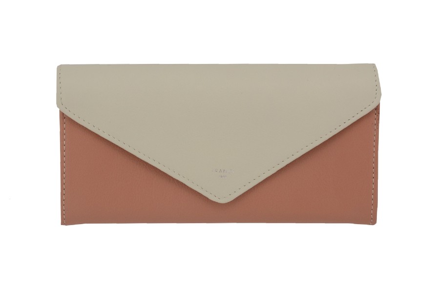 New Frandi Grand Portefeuille Femme-Beige/Poudre