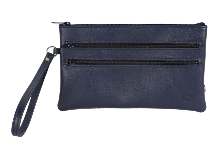 Clearance Frandi Pochette Cuir -Marine