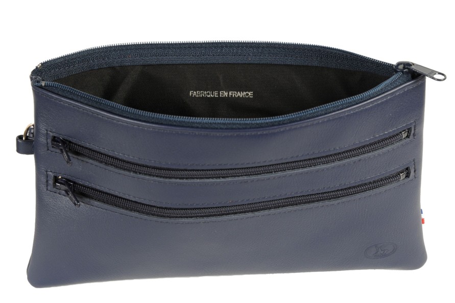 Clearance Frandi Pochette Cuir -Marine