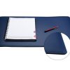 New Frandi Sous Main Bureau Cuir 50/34 Cm-Marine