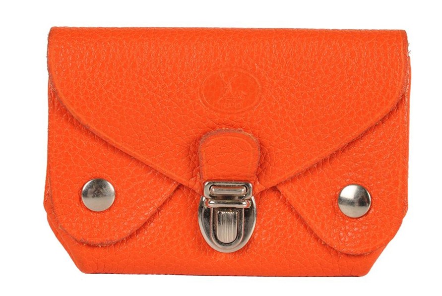 Best Frandi Porte Monnaie Orange En Cuir