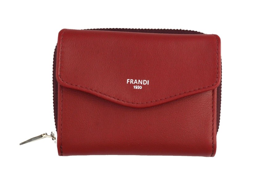 Wholesale Frandi Portefeuille Femme Cuir-Bordeaux