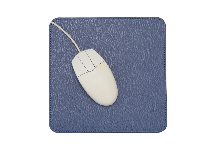 Best Frandi Tapis De Souris Cuir Graine-Bleu