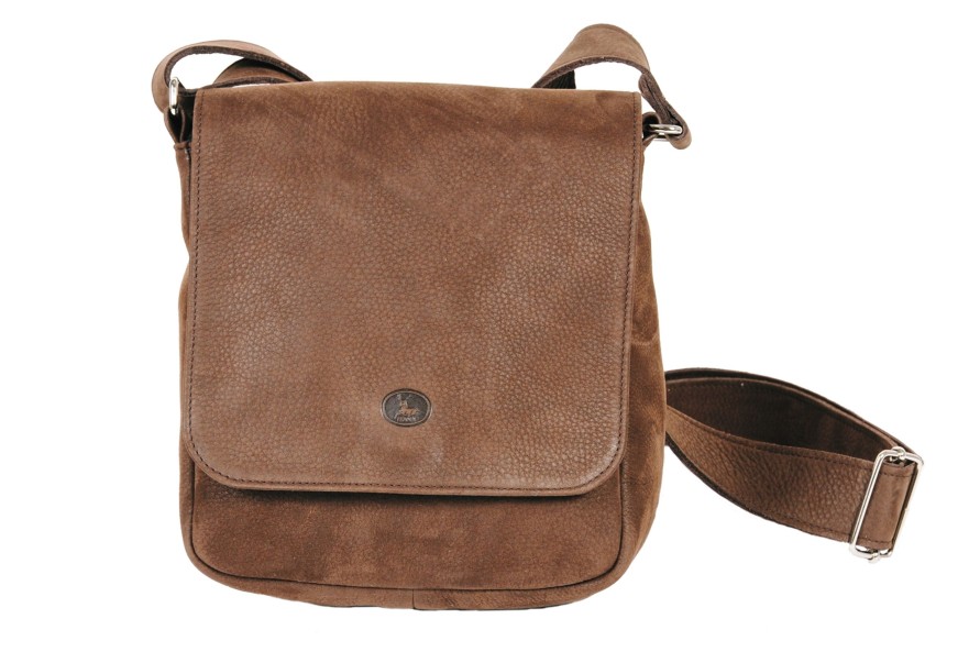 Hot Frandi Pochette En Cuir Nubuck-Marron