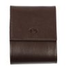 Clearance Frandi Porte Chequier Lateral En Cuir-Marron