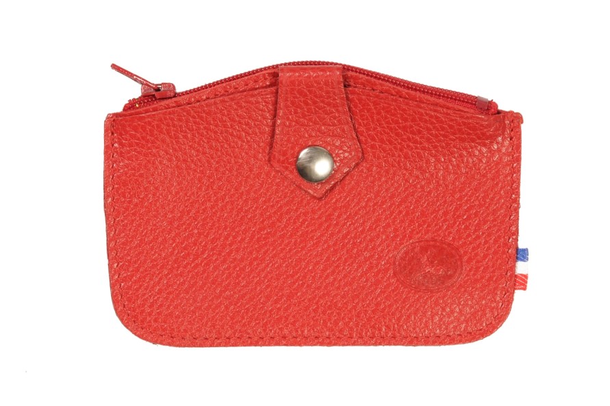 Wholesale Frandi Porte-Monnaie Cuir-Rouge