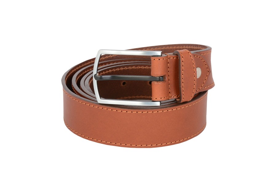 Clearance Frandi Ceinture Femme Cognac 35 Mm