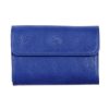 Hot Frandi Petit Porte Monnaie En Cuir-Bleu