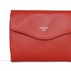 Hot Frandi Portefeuille Femme Cuir-Rouge