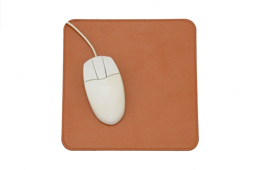 Online Frandi Tapis De Souris Cuir Graine-Camel