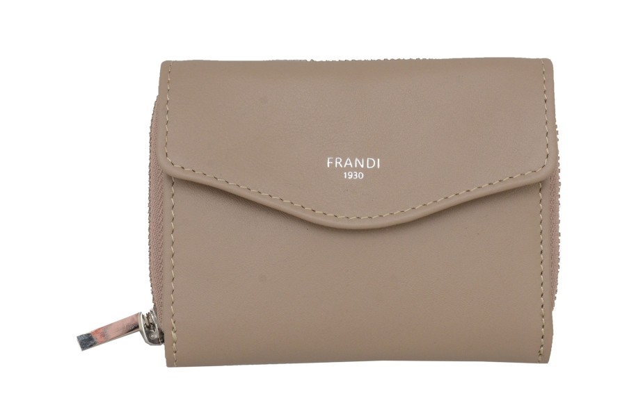 Wholesale Frandi Portefeuille Femme Cuir-Taupe