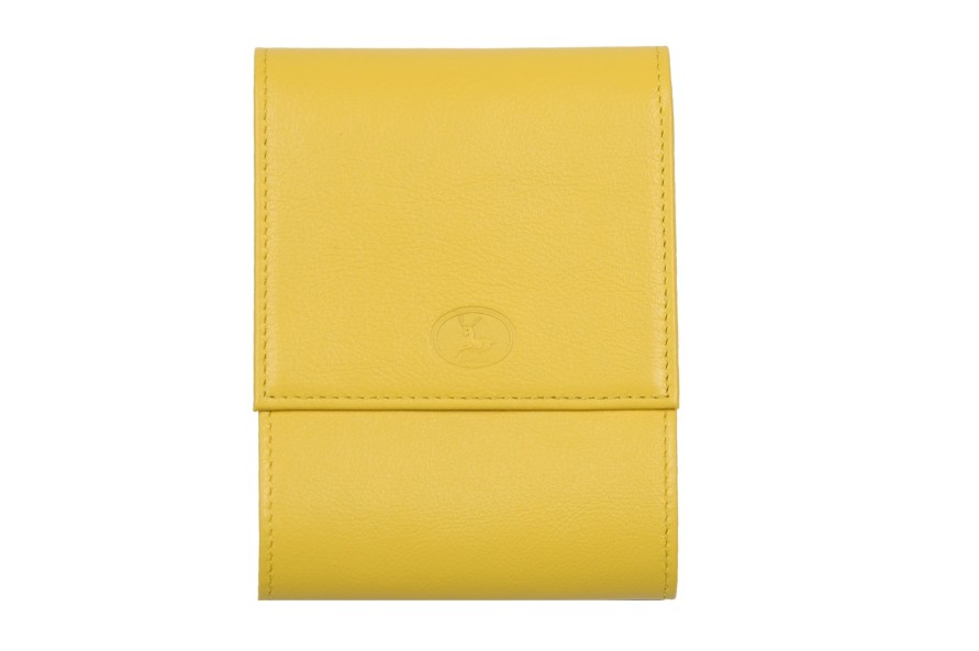 Best Frandi Porte Chequier Lateral En Cuir-Jaune