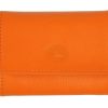 New Frandi Porte Monnaie Femme En Cuir -Orange