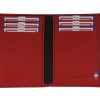 Clearance Frandi Porte Carte Cuir-Rouge