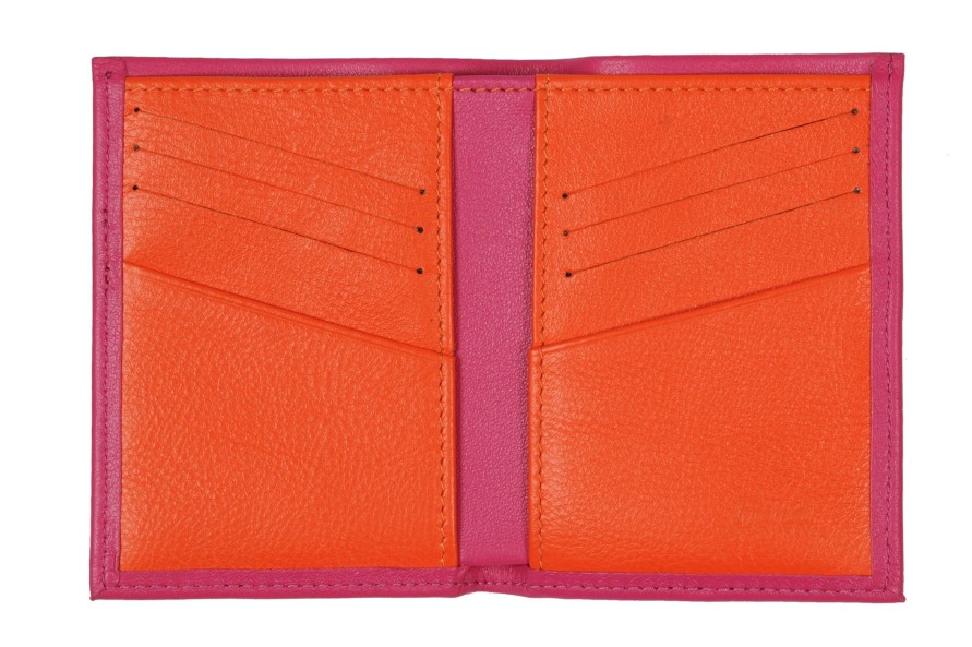 Best Frandi Porte Carte Bancaire-Fushia/Orange