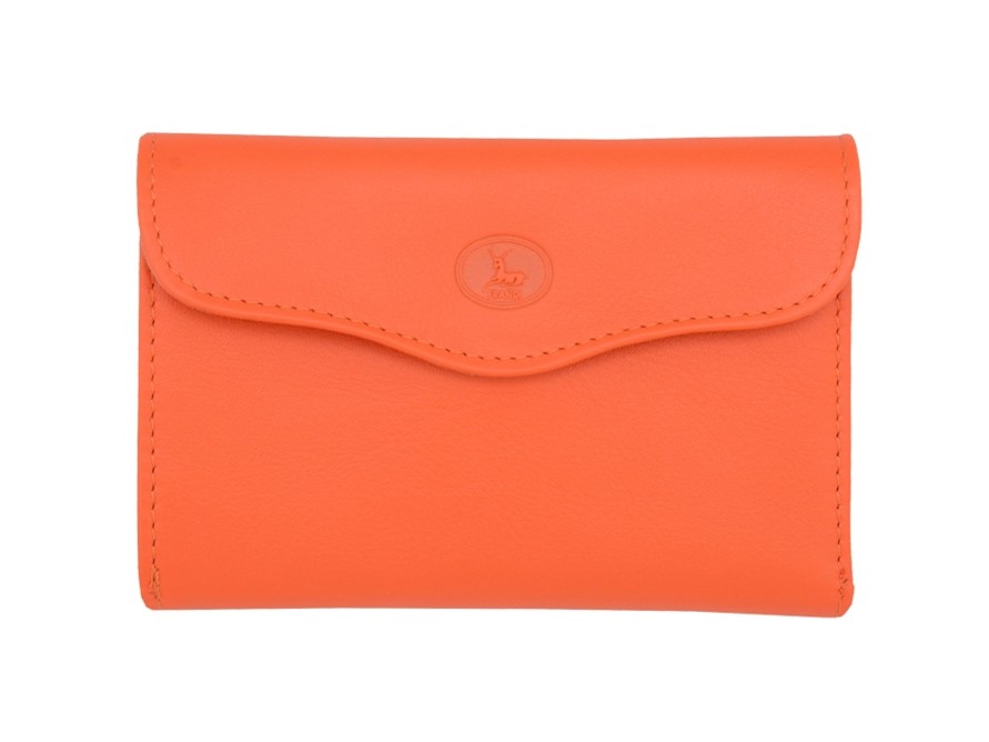 Wholesale Frandi Portefeuille Femme 2 Volets-Orange