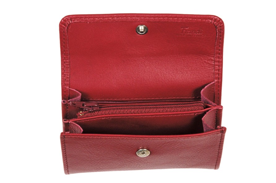 Best Frandi Porte Monnaie Femme Cuir-Bordeaux