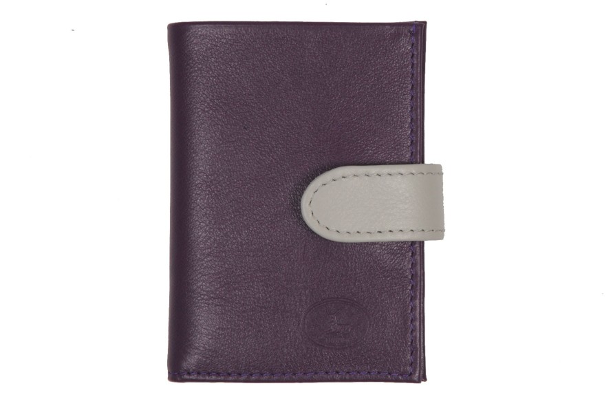 Best Frandi Porte Carte -Violet/Gris