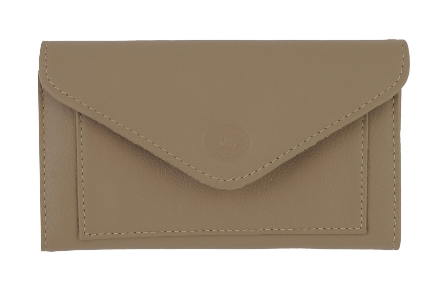 Best Frandi Portefeuille En Cuir-Taupe