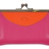 Wholesale Frandi Porte Monnaie A Fermoir-Fushia/Orange