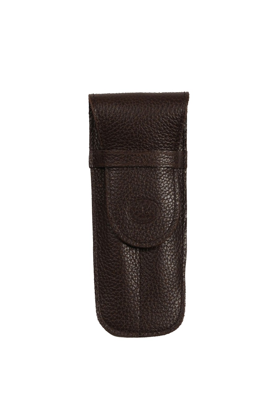 Hot Frandi Etui Stylo Cuir Double-Marron