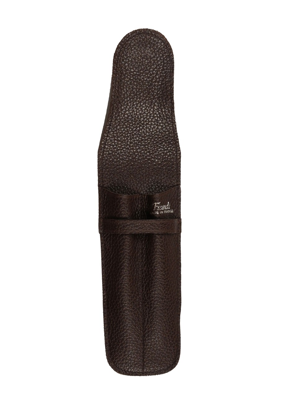 Hot Frandi Etui Stylo Cuir Double-Marron