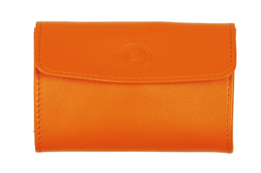 Wholesale Frandi Porte Monnaie Femme Cuir-Orange