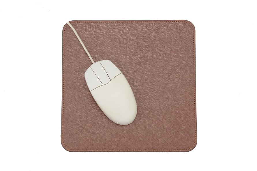 Best Frandi Tapis De Souris Cuir Graine-Marron