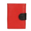 Clearance Frandi Portefeuille Junior 2 Volets Bicolore Rouge Et Noir