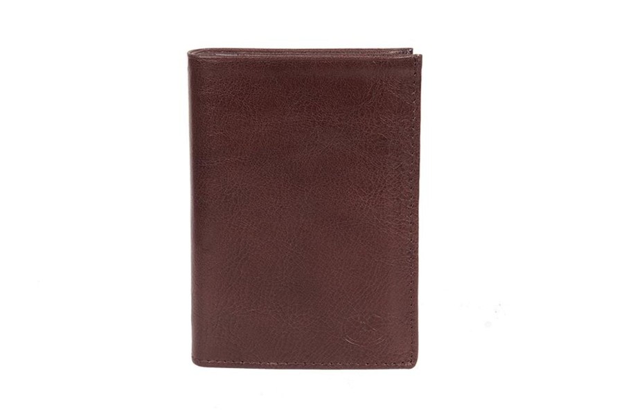 Wholesale Frandi Portefeuille En Cuir Marron 3 Volets