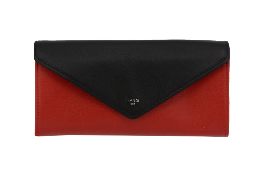 New Frandi Grand Portefeuille Femme-Rouge/Noir