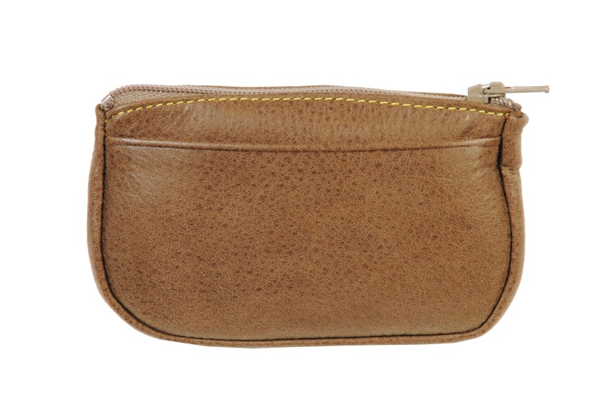 New Frandi Porte Monnaie Cuir Taupe