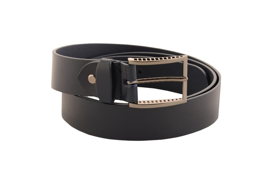 Clearance Frandi Ceinture Homme En Cuir Navy