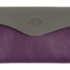 Best Frandi Porte Monnaie Femme -Gris/Violet