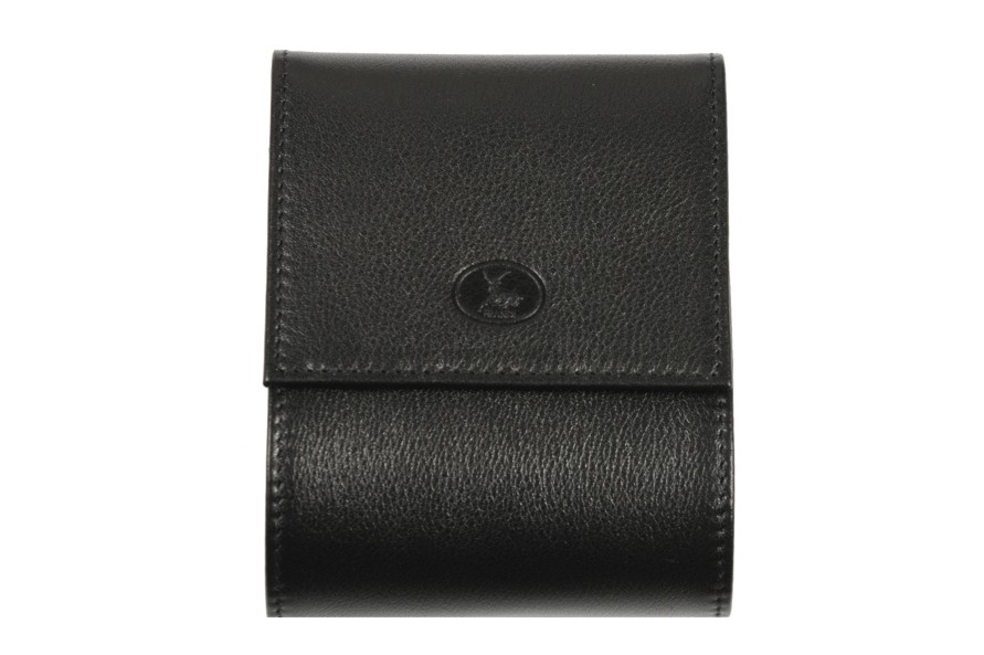 Hot Frandi Porte Chequier Lateral En Cuir-Noir