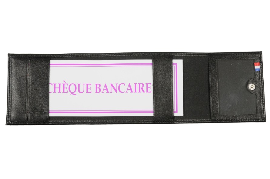 Hot Frandi Porte Chequier Lateral En Cuir-Noir