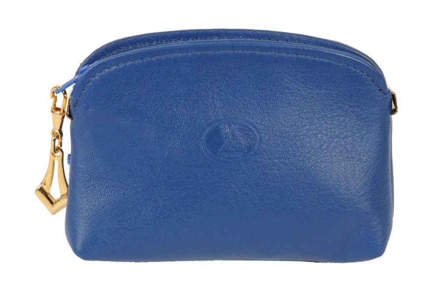 New Frandi Porte Monnaie Cuir -Bleu