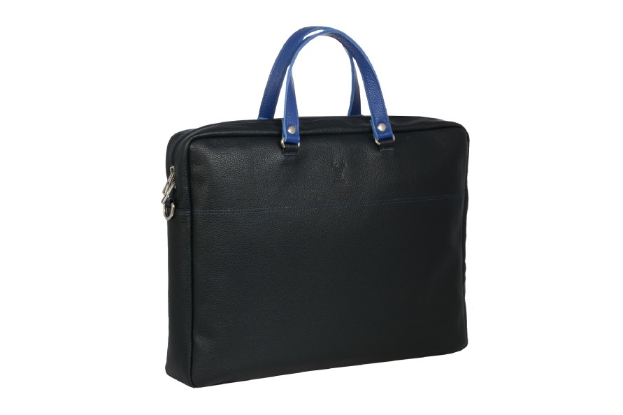 Best Frandi Cartable Cuir Homme-Marine