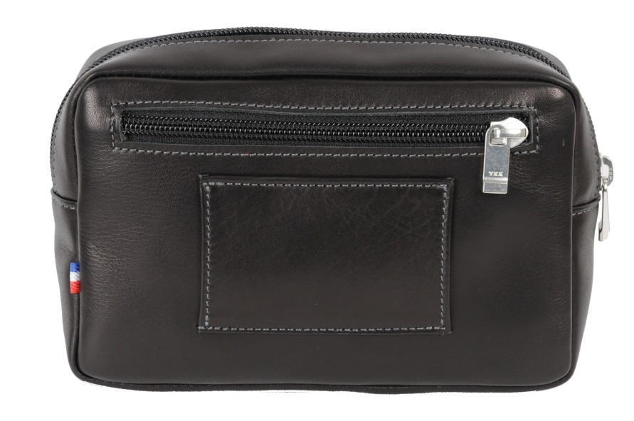 Online Frandi Pochette Cuir Pour Ceinture-Noir