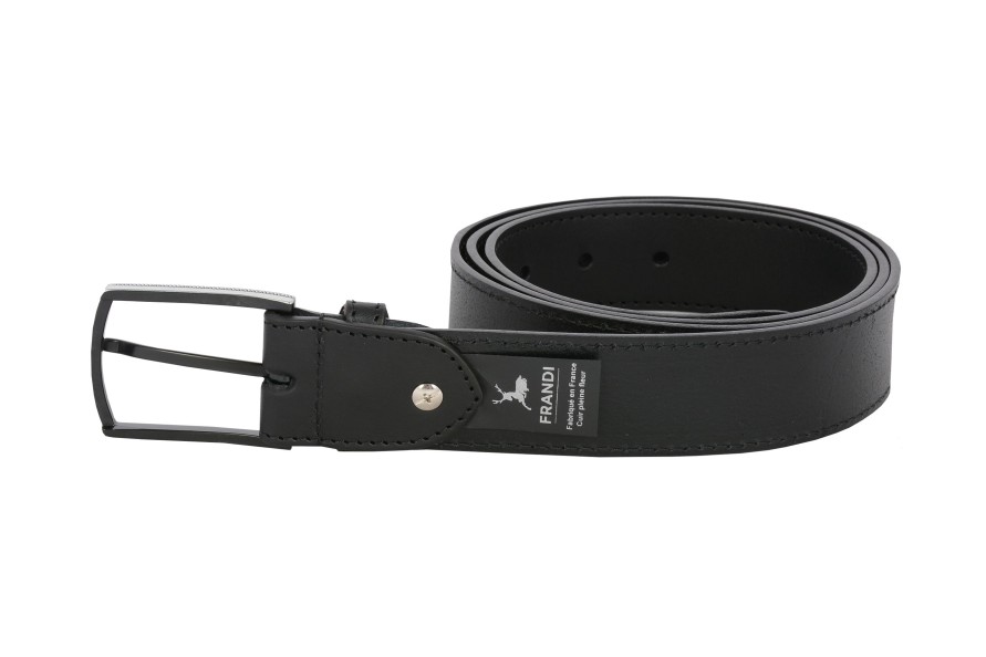 Online Frandi Ceinture Cuir Noir 35 Mm