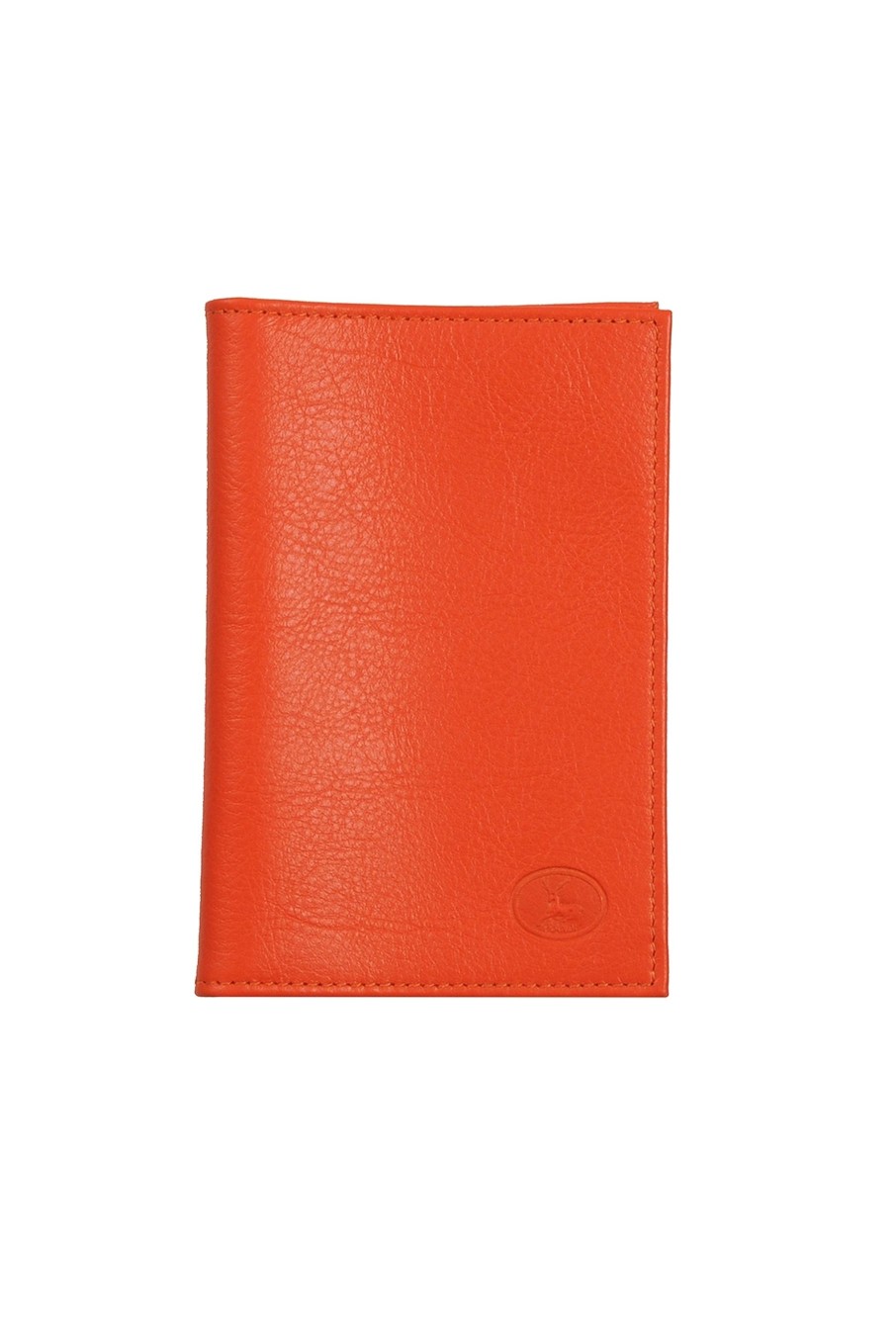 New Frandi Protege Passeport En Cuir-Orange