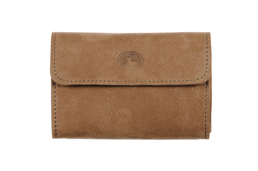 Clearance Frandi Petit Porte Monnaie En Cuir-Taupe