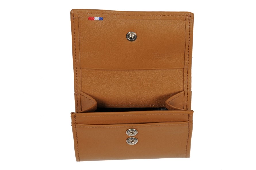 Wholesale Frandi Porte Monnaie Femme En Cuir -Camel