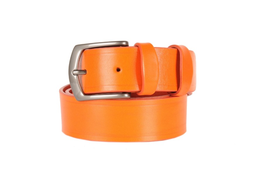 Clearance Frandi Ceinture En Cuir Orange