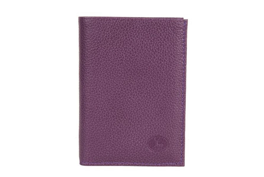 Best Frandi Portefeuille Violet En Cuir