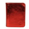 Clearance Frandi Porte Monnaie Cuir Rouge