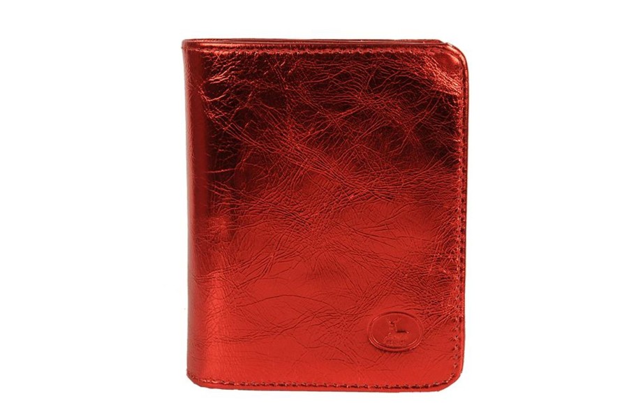 Clearance Frandi Porte Monnaie Cuir Rouge