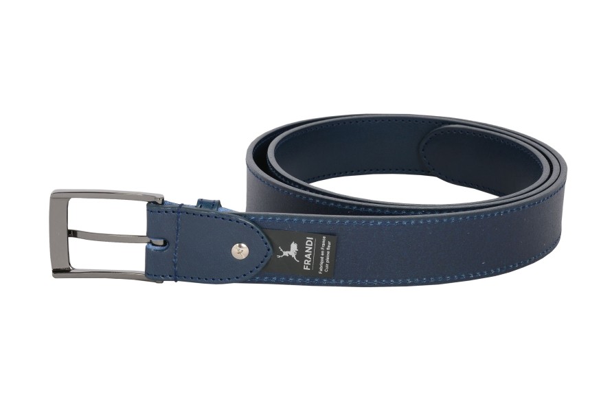 Wholesale Frandi Ceinture Bleu Marine 35Mm